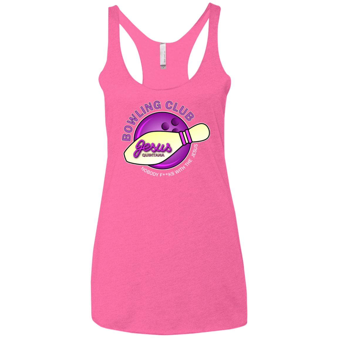 T-Shirts Vintage Pink / X-Small Bowling club Women's Triblend Racerback Tank
