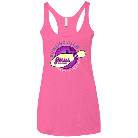 T-Shirts Vintage Pink / X-Small Bowling club Women's Triblend Racerback Tank