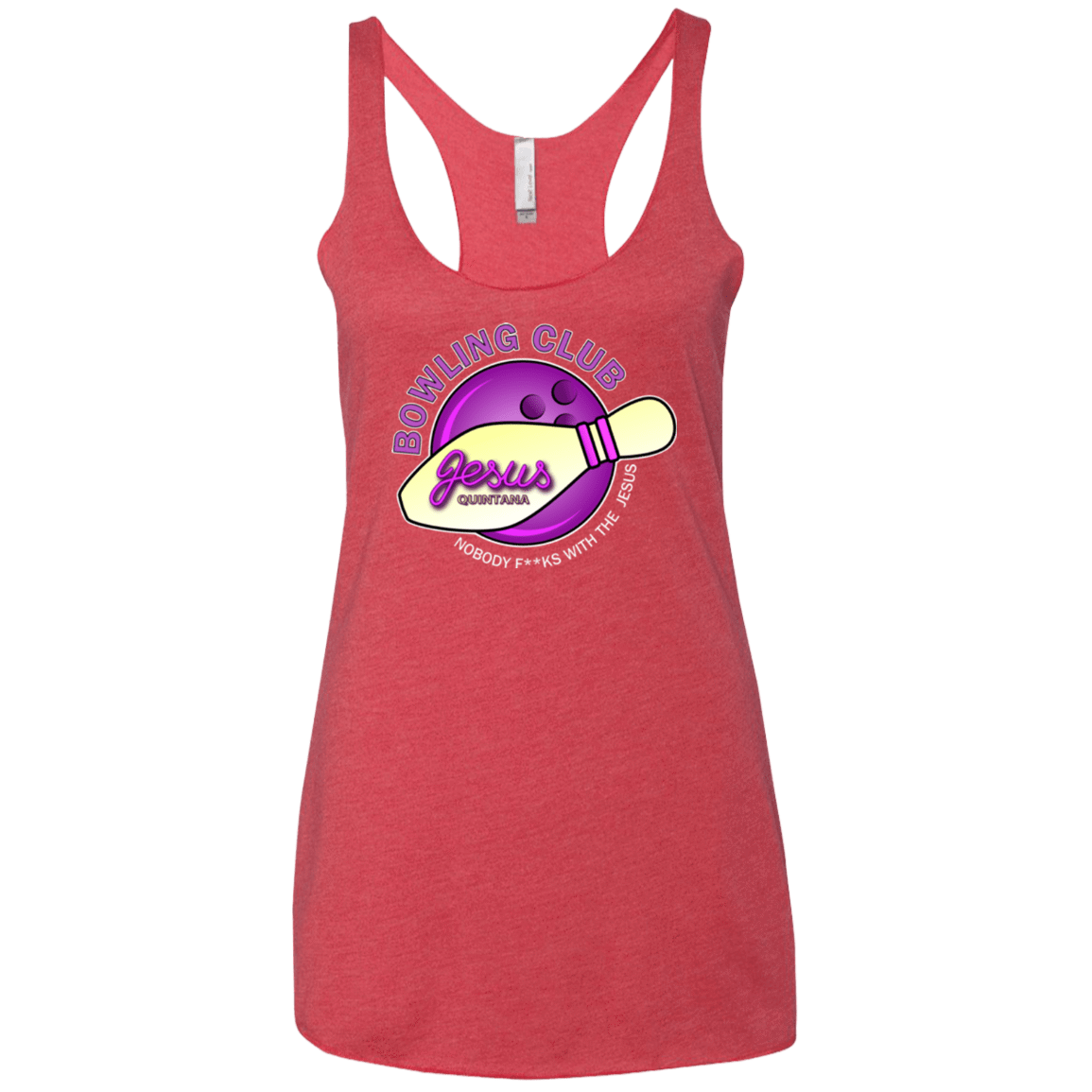 T-Shirts Vintage Red / X-Small Bowling club Women's Triblend Racerback Tank