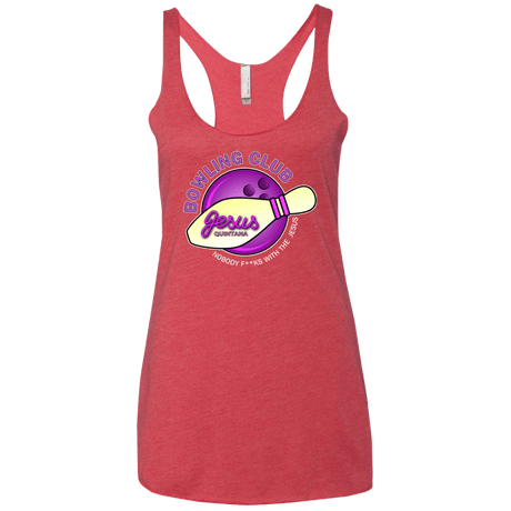 T-Shirts Vintage Red / X-Small Bowling club Women's Triblend Racerback Tank