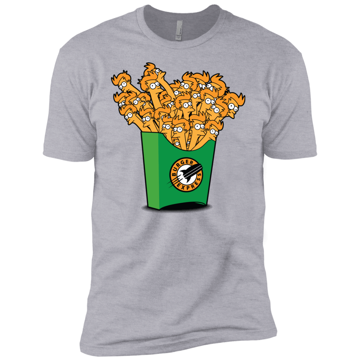 T-Shirts Heather Grey / YXS Box of Fries Boys Premium T-Shirt