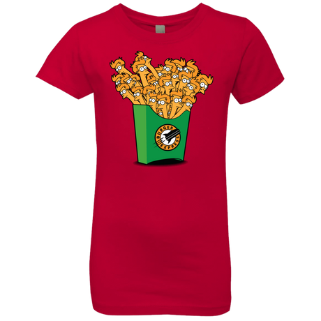 T-Shirts Red / YXS Box of Fries Girls Premium T-Shirt