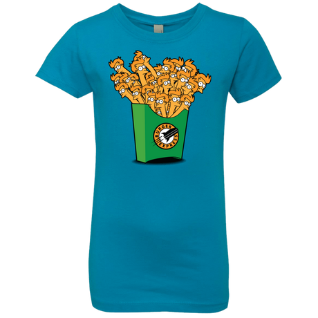 T-Shirts Turquoise / YXS Box of Fries Girls Premium T-Shirt