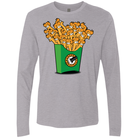 T-Shirts Heather Grey / Small Box of Fries Men's Premium Long Sleeve