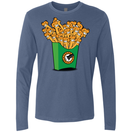 T-Shirts Indigo / Small Box of Fries Men's Premium Long Sleeve