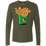 T-Shirts Military Green / Small Box of Fries Men's Premium Long Sleeve