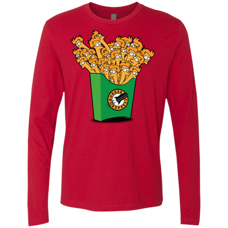 T-Shirts Red / Small Box of Fries Men's Premium Long Sleeve