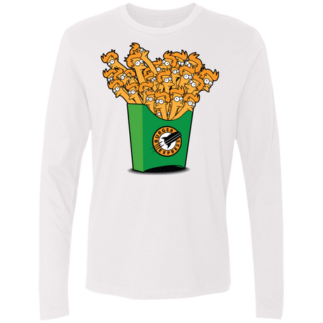 T-Shirts White / Small Box of Fries Men's Premium Long Sleeve