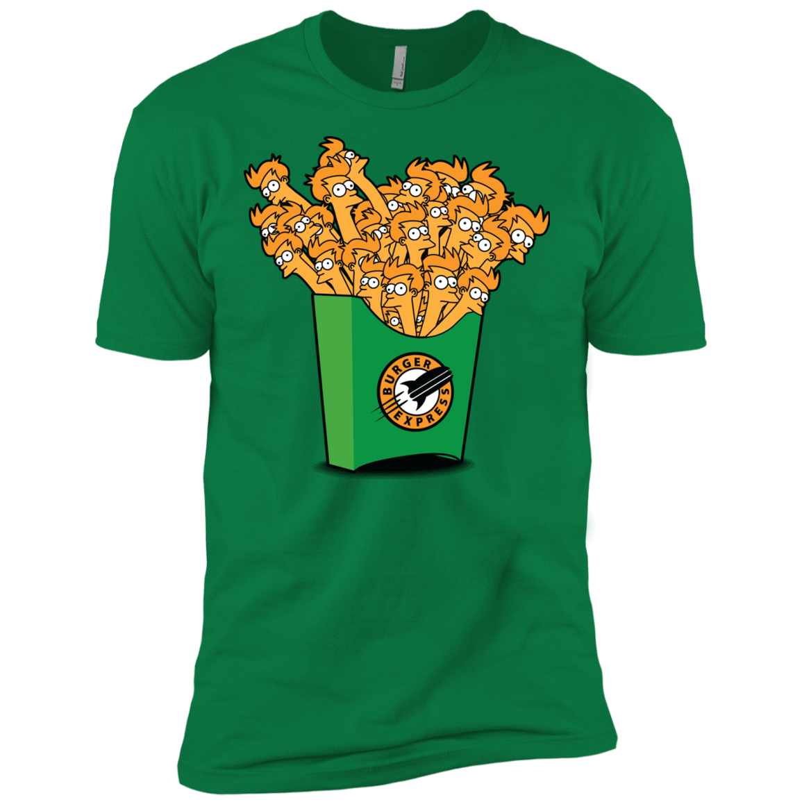 T-Shirts Kelly Green / X-Small Box of Fries Men's Premium T-Shirt