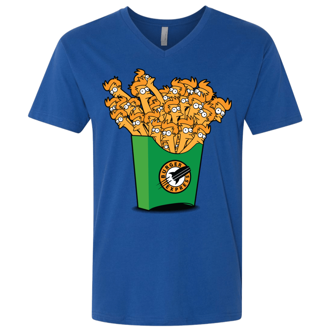 T-Shirts Royal / X-Small Box of Fries Men's Premium V-Neck