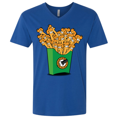 T-Shirts Royal / X-Small Box of Fries Men's Premium V-Neck