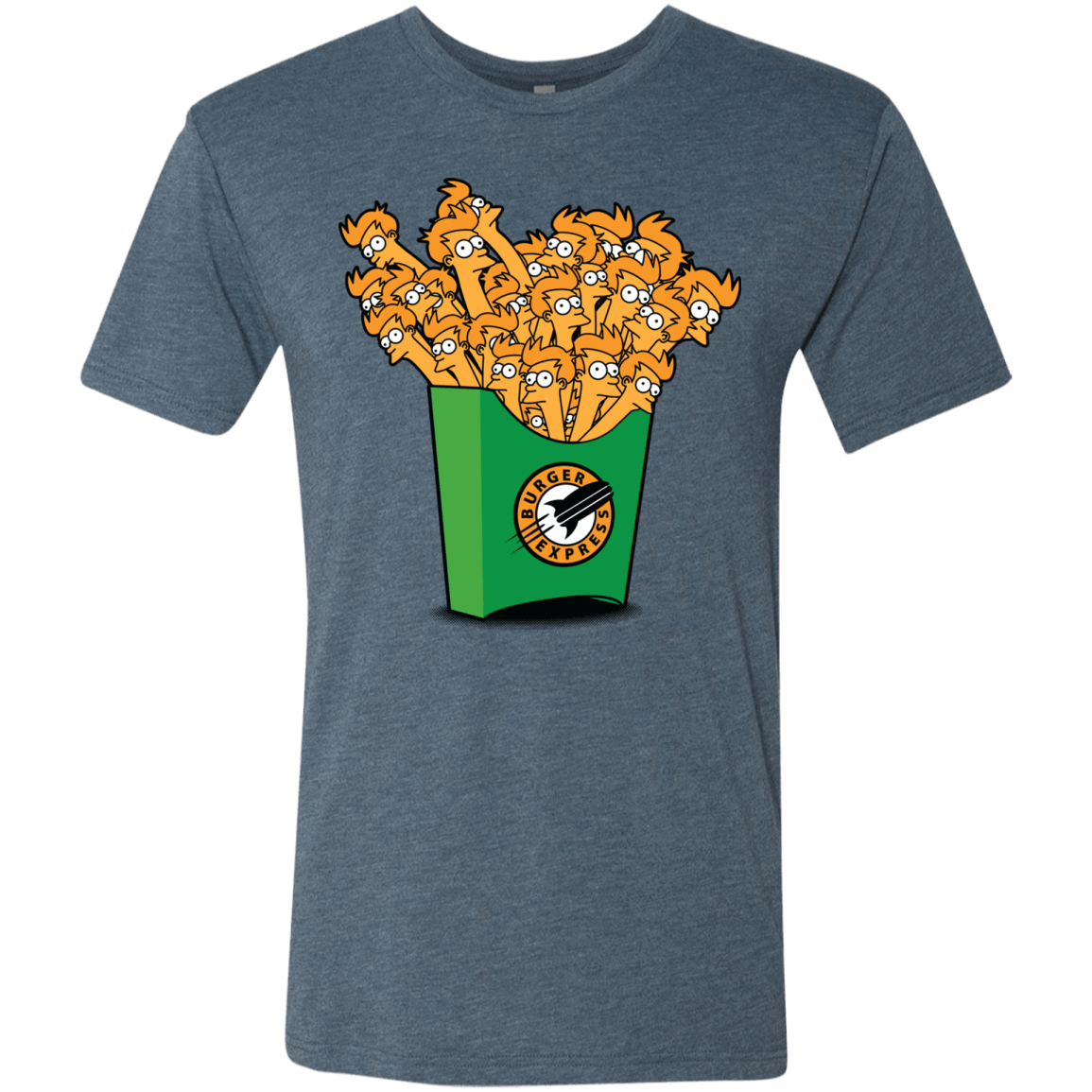 T-Shirts Indigo / Small Box of Fries Men's Triblend T-Shirt