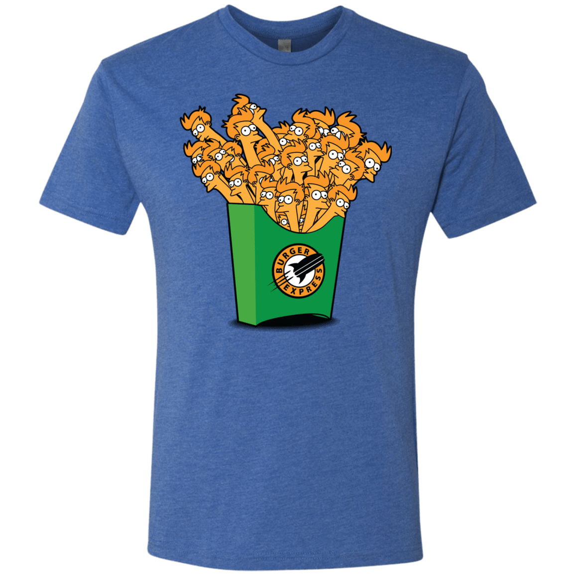 T-Shirts Vintage Royal / Small Box of Fries Men's Triblend T-Shirt