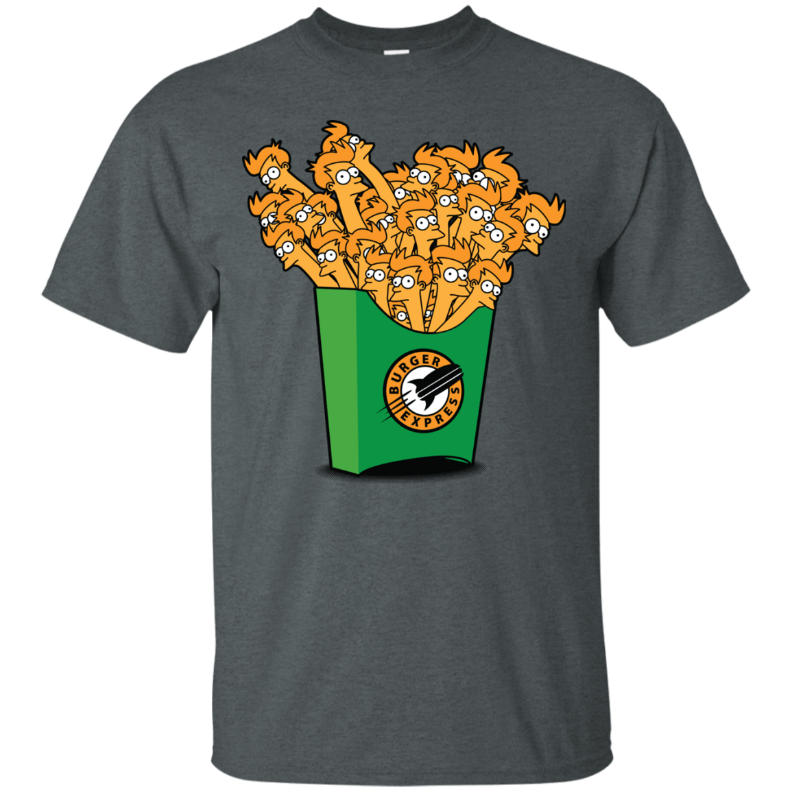 T-Shirts Dark Heather / Small Box of Fries T-Shirt