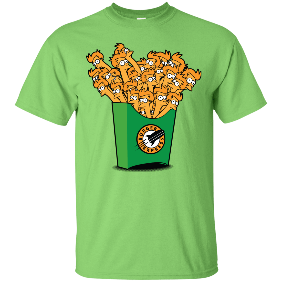 T-Shirts Lime / Small Box of Fries T-Shirt