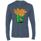 T-Shirts Indigo / X-Small Box of Fries Triblend Long Sleeve Hoodie Tee