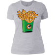 T-Shirts Heather Grey / X-Small Box of Fries Women's Premium T-Shirt