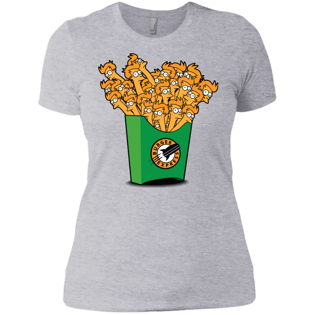 T-Shirts Heather Grey / X-Small Box of Fries Women's Premium T-Shirt
