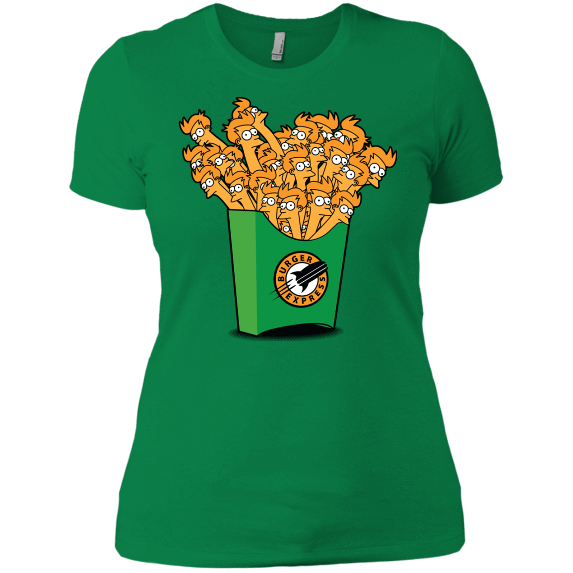 T-Shirts Kelly Green / X-Small Box of Fries Women's Premium T-Shirt