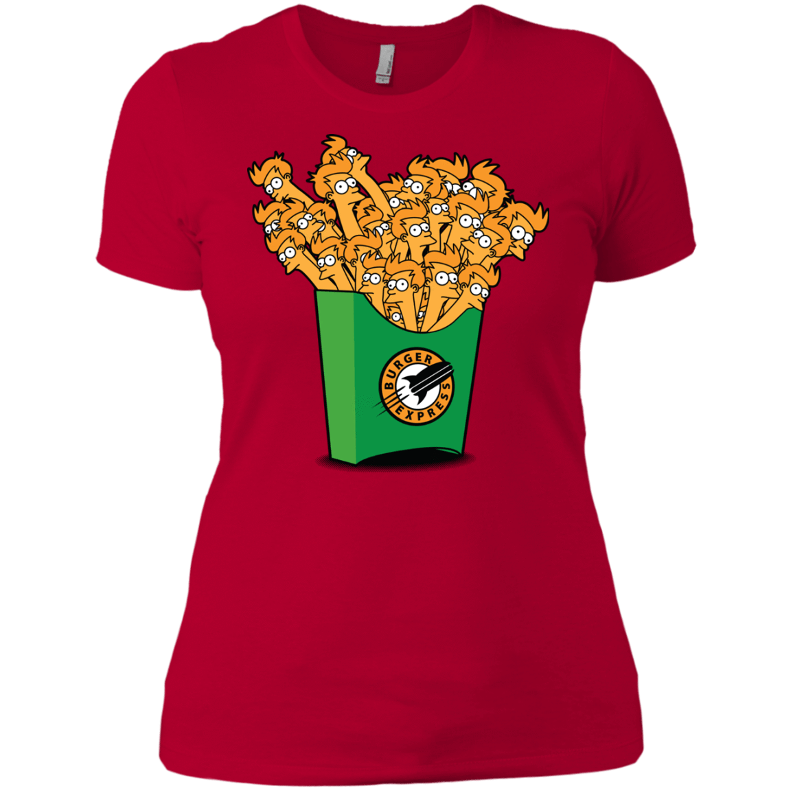 T-Shirts Red / X-Small Box of Fries Women's Premium T-Shirt