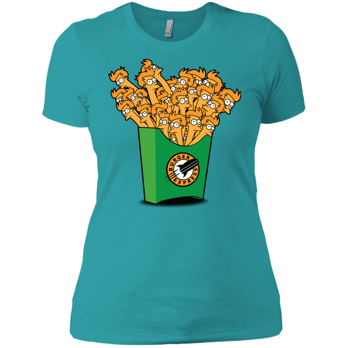 T-Shirts Tahiti Blue / X-Small Box of Fries Women's Premium T-Shirt
