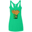 T-Shirts Envy / X-Small Box of Fries Women's Triblend Racerback Tank