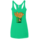T-Shirts Envy / X-Small Box of Fries Women's Triblend Racerback Tank