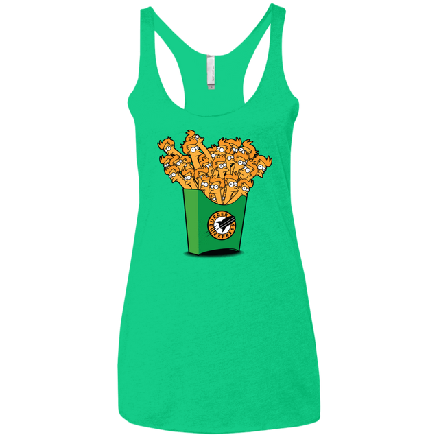 T-Shirts Envy / X-Small Box of Fries Women's Triblend Racerback Tank