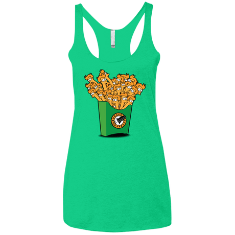 T-Shirts Envy / X-Small Box of Fries Women's Triblend Racerback Tank