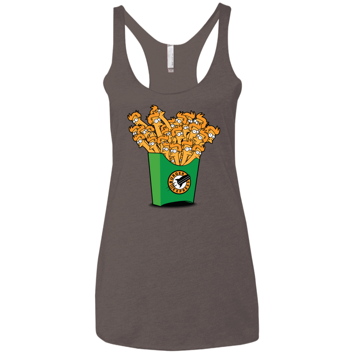 T-Shirts Macchiato / X-Small Box of Fries Women's Triblend Racerback Tank