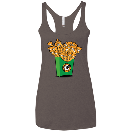 T-Shirts Macchiato / X-Small Box of Fries Women's Triblend Racerback Tank