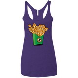 T-Shirts Purple / X-Small Box of Fries Women's Triblend Racerback Tank