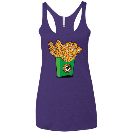 T-Shirts Purple / X-Small Box of Fries Women's Triblend Racerback Tank
