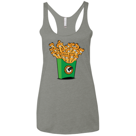 T-Shirts Venetian Grey / X-Small Box of Fries Women's Triblend Racerback Tank