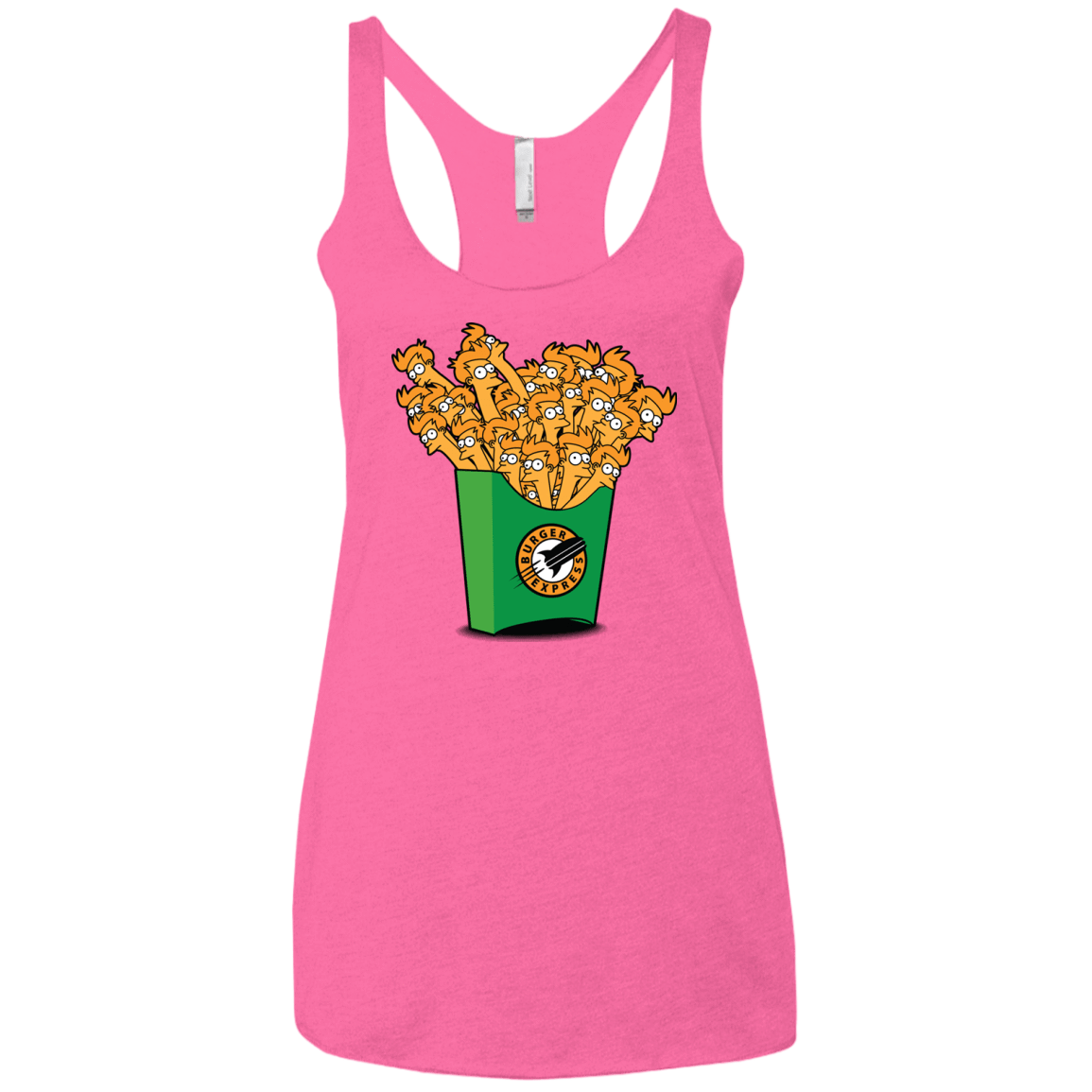 T-Shirts Vintage Pink / X-Small Box of Fries Women's Triblend Racerback Tank