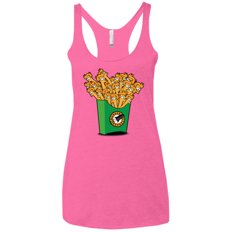 T-Shirts Vintage Pink / X-Small Box of Fries Women's Triblend Racerback Tank
