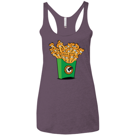 T-Shirts Vintage Purple / X-Small Box of Fries Women's Triblend Racerback Tank