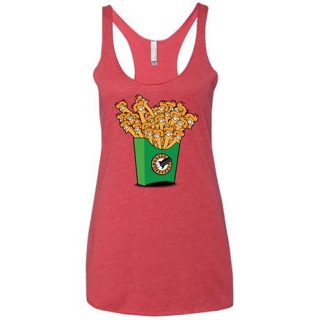 T-Shirts Vintage Red / X-Small Box of Fries Women's Triblend Racerback Tank