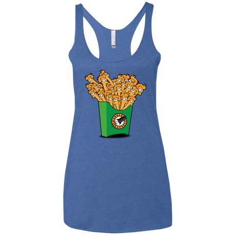 T-Shirts Vintage Royal / X-Small Box of Fries Women's Triblend Racerback Tank
