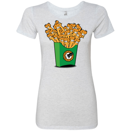 T-Shirts Heather White / Small Box of Fries Women's Triblend T-Shirt