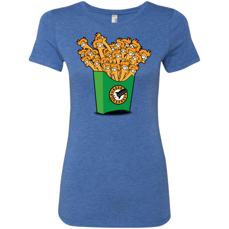 T-Shirts Vintage Royal / Small Box of Fries Women's Triblend T-Shirt
