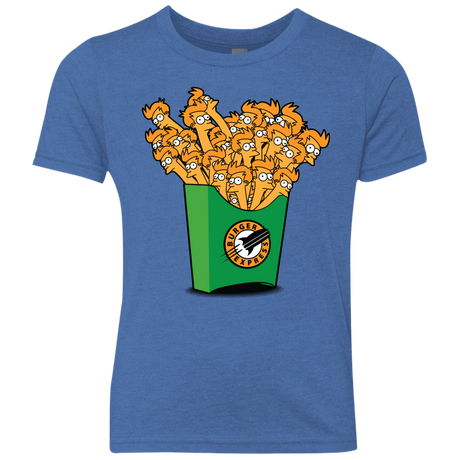 T-Shirts Vintage Royal / YXS Box of Fries Youth Triblend T-Shirt