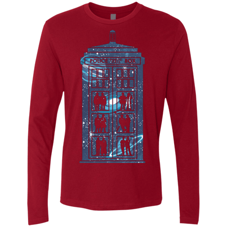 T-Shirts Cardinal / Small Box of Time and Space Men's Premium Long Sleeve