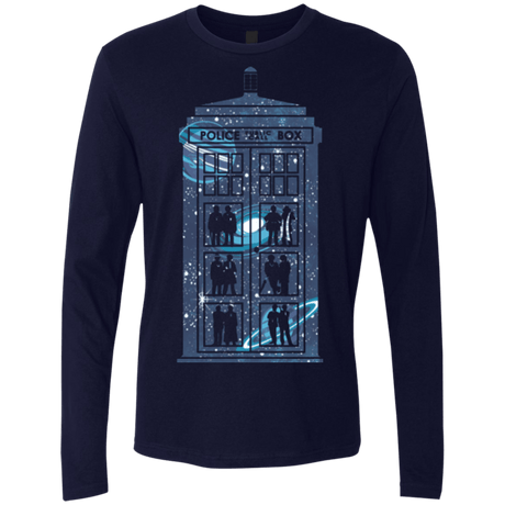 T-Shirts Midnight Navy / Small Box of Time and Space Men's Premium Long Sleeve