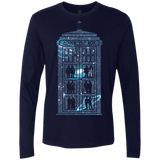 T-Shirts Midnight Navy / Small Box of Time and Space Men's Premium Long Sleeve