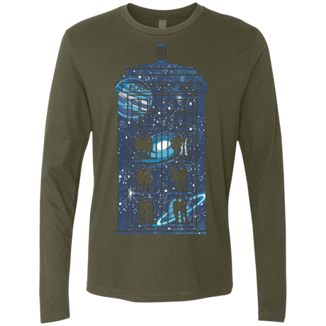 T-Shirts Military Green / Small Box of Time and Space Men's Premium Long Sleeve