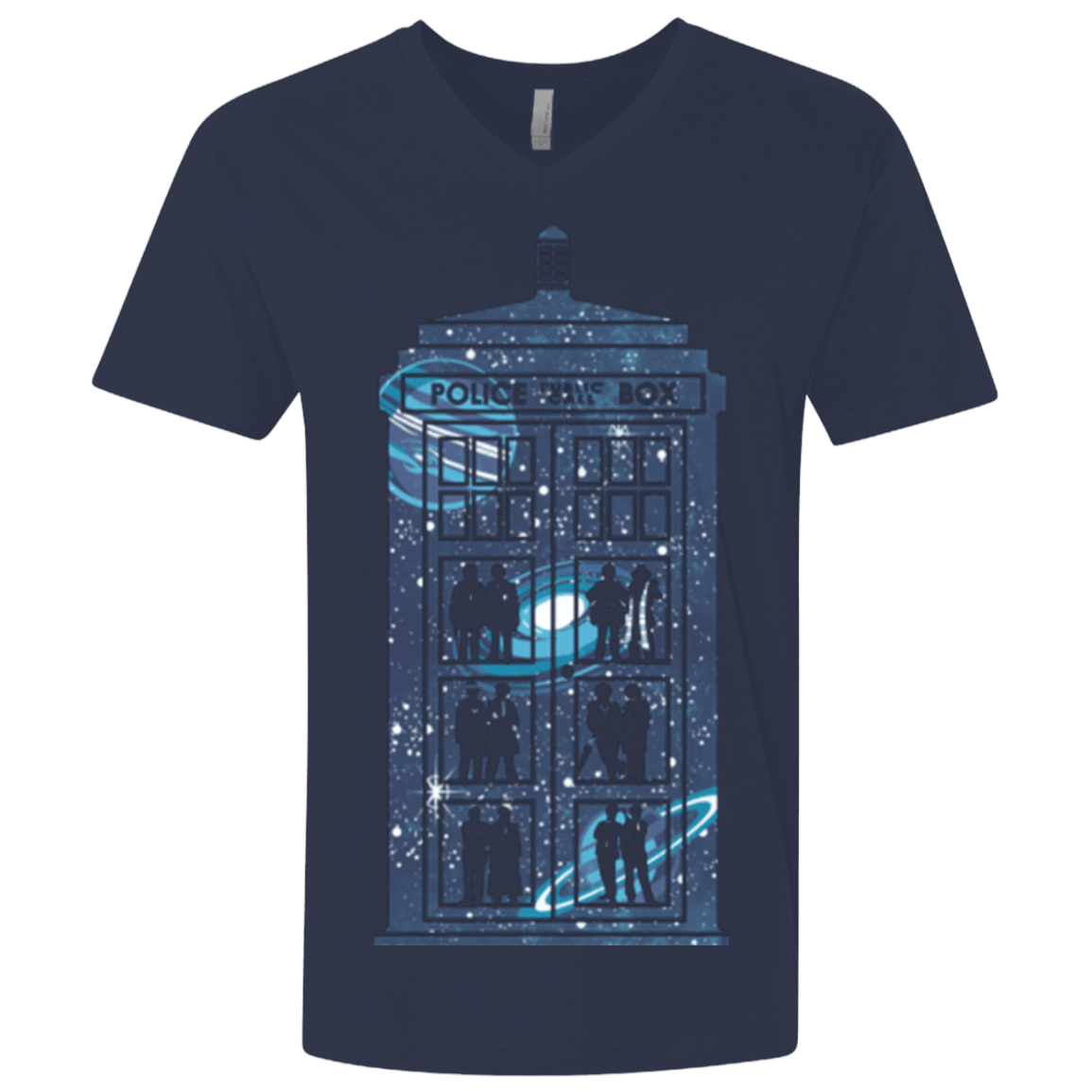 T-Shirts Midnight Navy / X-Small Box of Time and Space Men's Premium V-Neck