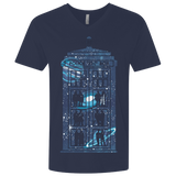 T-Shirts Midnight Navy / X-Small Box of Time and Space Men's Premium V-Neck
