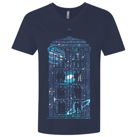 T-Shirts Midnight Navy / X-Small Box of Time and Space Men's Premium V-Neck