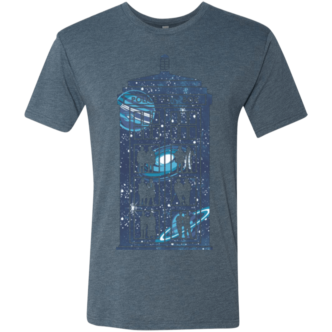 T-Shirts Indigo / Small Box of Time and Space Men's Triblend T-Shirt